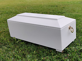 F&ouml;tensarg 45 cm wei&szlig; lackiert