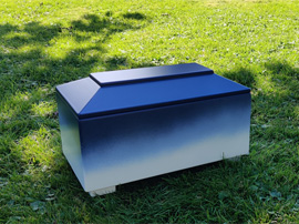 F&ouml;tensarg 30 cm blau umbriert